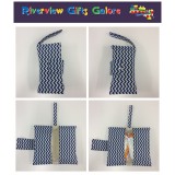 Nappy Wallet - Chevron - Blue Nappy Wallet - Chevron - Blue
